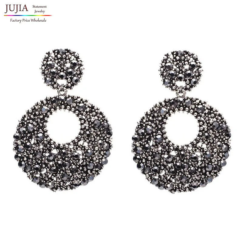 Good quality New arrive 2019 Trend fashion women earrings crystal vintage big round statement Earrings for women jewelry
Good quality New arrive 2019 Trend fashion women earrings crystal vintage big round statement Earrings for women jewelry