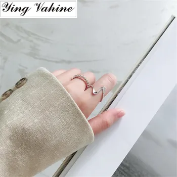 ying Vahine 2019 New Ring 925 Sterling Silver Wave Open Rings for Women Engagement Ring Jewelry anillos mujer
ying Vahine 2019 New Ring 925 Sterling Silver Wave Open Rings for Women Engagement Ring Jewelry anillos mujer
