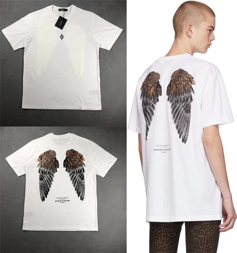 Marcelo Burlon T Shirts Summer Style Hip Hop RODEO MAGAZINE MB T-Shirt Italy Milan Feather Wings Marcelo Burlon T Shirt Top Tees
Marcelo Burlon T Shirts Summer Style Hip Hop RODEO MAGAZINE MB T-Shirt Italy Milan Feather Wings Marcelo Burlon T Shirt Top Tees
