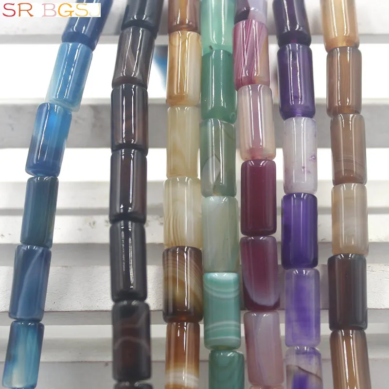 Free Shipping 6x12mm Tube Column Jewelry Making Spacer Genuine Gems Stone Banded Stripe Agat Onyx Loose Beads Strand 15"
Free Shipping 6x12mm Tube Column Jewelry Making Spacer Genuine Gems Stone Banded Stripe Agat Onyx Loose Beads Strand 15"