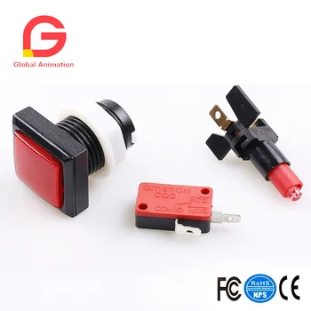 10 Pcs/Lot 33mm Square Illuminated Arcade Push Button With 5V LED Lamps Microswitch For Mame Jamma Projects Arcade Video Machine
10 Pcs/Lot 33mm Square Illuminated Arcade Push Button With 5V LED Lamps Microswitch For Mame Jamma Projects Arcade Video Machine