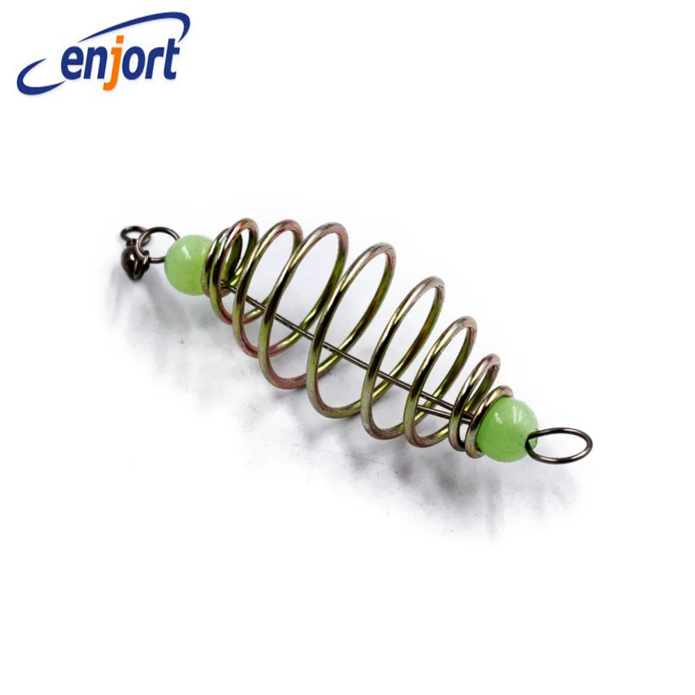 Enjort 5pcs/lot 8.5cm/6.2g Luminous Spring Bait Thrower Carp Fishing Ground Bait Feeders Dispenser
Enjort 5pcs/lot 8.5cm/6.2g Luminous Spring Bait Thrower Carp Fishing Ground Bait Feeders Dispenser