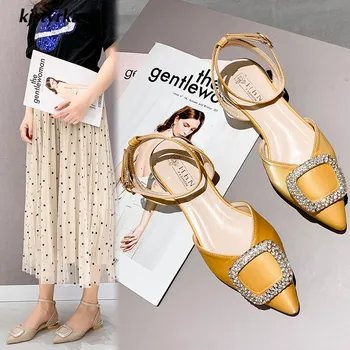 shoes Women Sandals femme Gladiator 2019 new designer women sandals mouth pointed metal decoration Rhinestone Buckle Strap
shoes Women Sandals femme Gladiator 2019 new designer women sandals mouth pointed metal decoration Rhinestone Buckle Strap