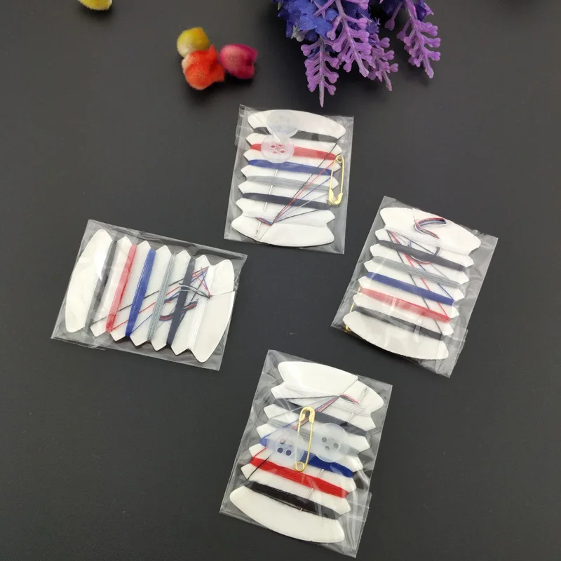 New 100 Set Mini Portable Sewing Kit Needle Thread Button Pin Set Travel Household Tools Kit Hand Sewing Bag for Travel Hotel
New 100 Set Mini Portable Sewing Kit Needle Thread Button Pin Set Travel Household Tools Kit Hand Sewing Bag for Travel Hotel