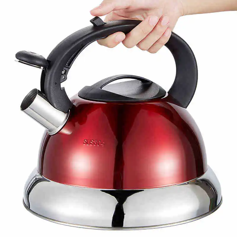 European stainless steel kettle, gas and induction cooker, boiled, whistle, large volume
European stainless steel kettle, gas and induction cooker, boiled, whistle, large volume