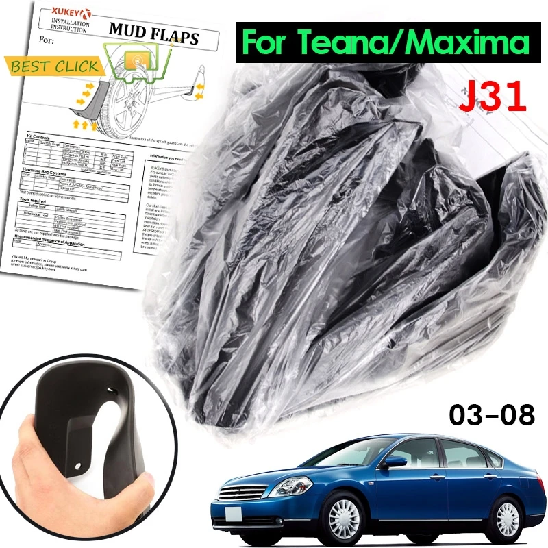 Car Mud Flaps For Nissan Maxima (AU) Teana Cefiro J31 2003-2008 Splash Guards Mud Flap Mudguards Fender 2007 2006 2005 2004
Car Mud Flaps For Nissan Maxima (AU) Teana Cefiro J31 2003-2008 Splash Guards Mud Flap Mudguards Fender 2007 2006 2005 2004