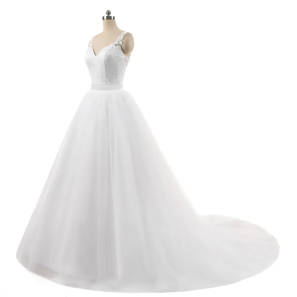 Lover Kiss Wedding Dress High Quality Ball Gowns Sleeveless Sweetheart Lace Body Detachable Train Real Image Vestido De Noiva 3 Lover Kiss Wedding Dress High Quality Ball Gowns Sleeveless Sweetheart Lace Body Detachable Train Real Image Vestido De Noiva 3