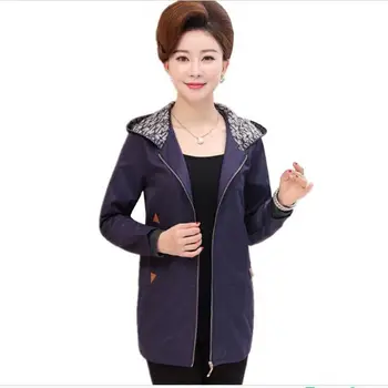Large size Middle-aged Ladies Clothes Overcoat 2018 New Spring Autumn Mother Casual Windbreaker Women Loose Hooded Trench Coat
Large size Middle-aged Ladies Clothes Overcoat 2018 New Spring Autumn Mother Casual Windbreaker Women Loose Hooded Trench Coat
