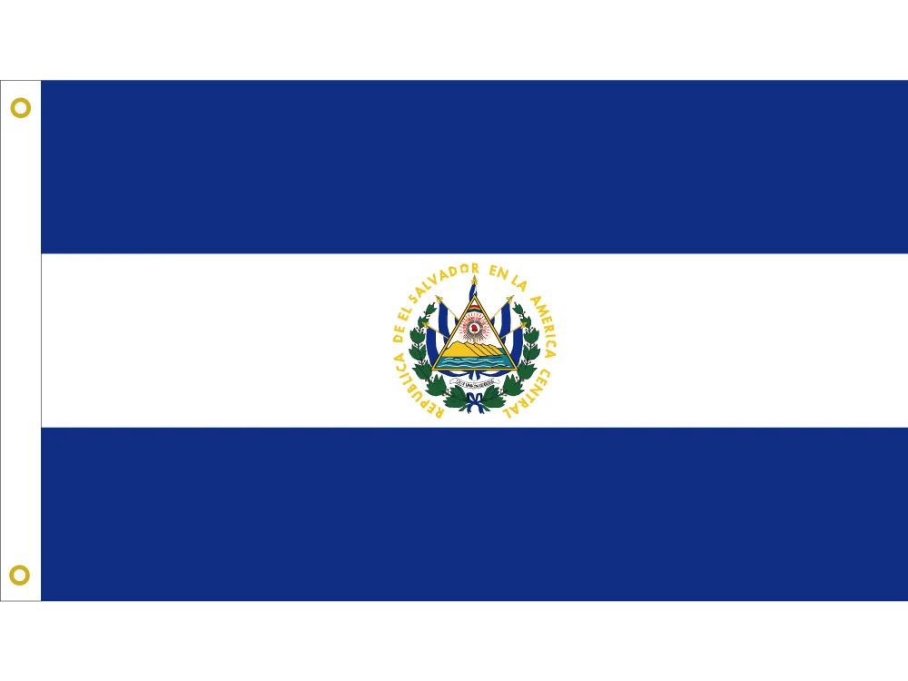 El Salvador National Flag90x150cm/60*90cm/40*60cm flying hanging flag15*21cm hand flag Polyester3x5ft Banner For Home Decoration
El Salvador National Flag90x150cm/60*90cm/40*60cm flying hanging flag15*21cm hand flag Polyester3x5ft Banner For Home Decoration