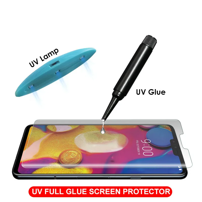 9D UV Glue Glass Full Cover For LG V30 V40 G7 ThinQ UV Liquid Tempered Glass for LG V40 V30 G7 Screen Protector Curved Film
9D UV Glue Glass Full Cover For LG V30 V40 G7 ThinQ UV Liquid Tempered Glass for LG V40 V30 G7 Screen Protector Curved Film
