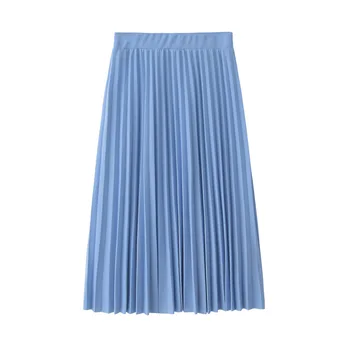 2019 Spring Autumn Fashion Women's High Waist Pleated Solid Color Half Length Elastic Skirt Lady Black Pink Promotions
2019 Spring Autumn Fashion Women's High Waist Pleated Solid Color Half Length Elastic Skirt Lady Black Pink Promotions