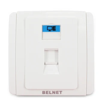 86x86mm Single Port RJ45 Network wall plate faceplate Wall mount for installation with RJ45 & RJ11 Keystone Jacks Socket Outlet
86x86mm Single Port RJ45 Network wall plate faceplate Wall mount for installation with RJ45 & RJ11 Keystone Jacks Socket Outlet