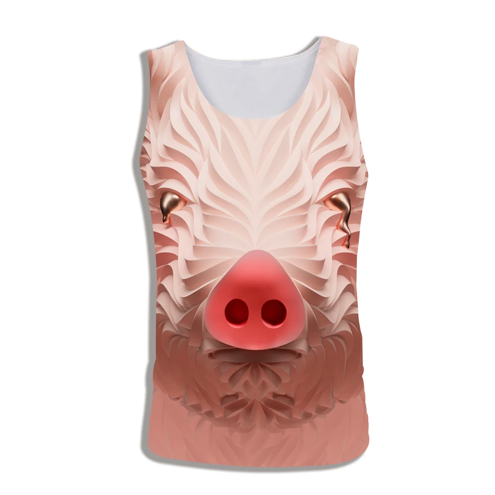 2019 Summer Tops Men Casual Slim Men Tank Tops 3D Print PIG Animal Funny Tees Fitness Vest Fashion men Tank Top size 4xl
2019 Summer Tops Men Casual Slim Men Tank Tops 3D Print PIG Animal Funny Tees Fitness Vest Fashion men Tank Top size 4xl