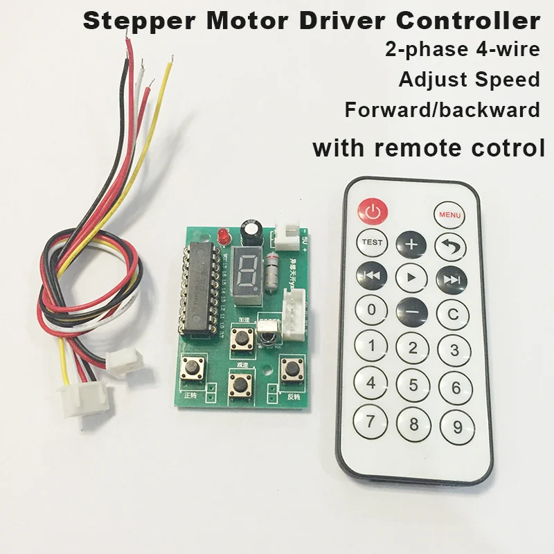 DC 5V 2-phase 4-wire Micro Stepper Motor Driver Mini Stepping Motor CW CCW Controller Module Board Forward Backward
DC 5V 2-phase 4-wire Micro Stepper Motor Driver Mini Stepping Motor CW CCW Controller Module Board Forward Backward