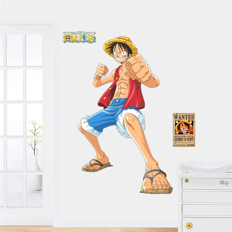 cartoon one piece Luffy wall stickers for kids rooms bedroom 105*85cm wall decals pvc diy posters boy's gift
cartoon one piece Luffy wall stickers for kids rooms bedroom 105*85cm wall decals pvc diy posters boy's gift