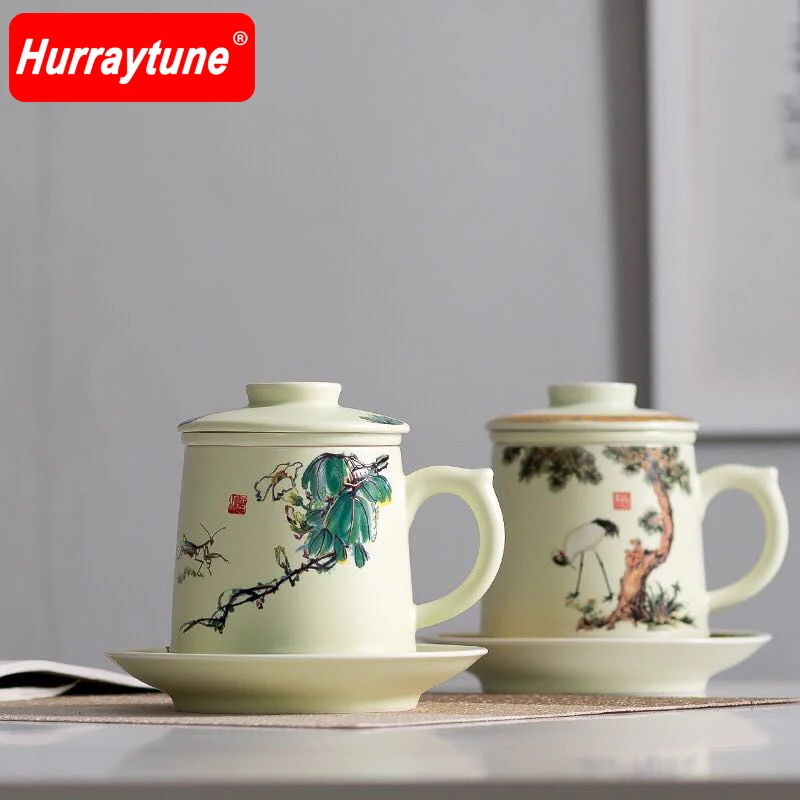 2018 hot sale Hurraytune Dezhen ceramic four-piece set with lid tea cup boss cup mug gift office cup
2018 hot sale Hurraytune Dezhen ceramic four-piece set with lid tea cup boss cup mug gift office cup