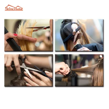 ShineHome-4 Panel Modern Canvas Prints Paintings Beaty Hair Salon Decoration Pictures Posters Prints Quadros De Parede Para Sala
ShineHome-4 Panel Modern Canvas Prints Paintings Beaty Hair Salon Decoration Pictures Posters Prints Quadros De Parede Para Sala