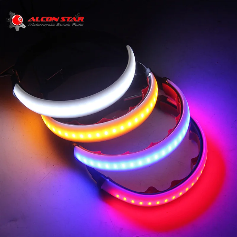 Alconstar- 1pcs 12V LED Motorcycle Turn Signal Light Motorbike Strip Light Annular Shaped Motorcycle Car Accessories 4 Color
Alconstar- 1pcs 12V LED Motorcycle Turn Signal Light Motorbike Strip Light Annular Shaped Motorcycle Car Accessories 4 Color