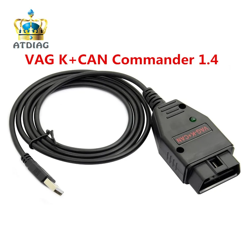 Диагностический кабель VAG K CAN COMMANDER 1 4 OBD2 оптовый Commander + Can для Seat Skoda/AD Vag V1.4|vag can