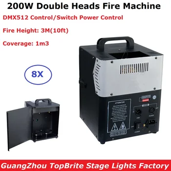 8XLot Double Heads Fire Machine DMX Stage Flame Machine 200W High Power Flame Projector DMX512 Stage Special Effect Equipments
8XLot Double Heads Fire Machine DMX Stage Flame Machine 200W High Power Flame Projector DMX512 Stage Special Effect Equipments