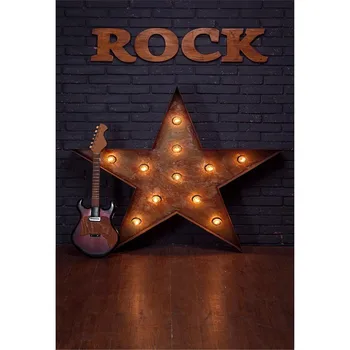 Black Brick Wall Photography Backdrop Wood Floor Printed Star Decor Guitar Rock Theme Baby Kids Singer Children Photo Background
Black Brick Wall Photography Backdrop Wood Floor Printed Star Decor Guitar Rock Theme Baby Kids Singer Children Photo Background