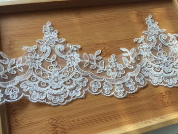 High quality synthetic decimillimetre ivory Lace trim Embroidery Wedding lace Veil trim
High quality synthetic decimillimetre ivory Lace trim Embroidery Wedding lace Veil trim
