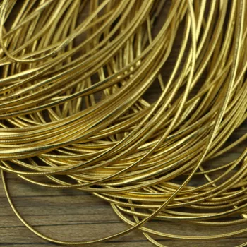 5 yards 1-2mm Round Gold 100% PU leather rope wire rope on jewelry FOR DIY ROPE
5 yards 1-2mm Round Gold 100% PU leather rope wire rope on jewelry FOR DIY ROPE