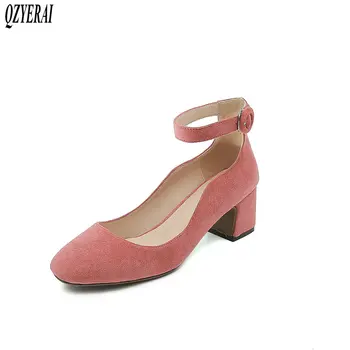 QZYERAI Spring 2019 hot new arrival women's shoes sheepskin insole 5.5cm heel back women shoes Oxford sole sizes 34-43
QZYERAI Spring 2019 hot new arrival women's shoes sheepskin insole 5.5cm heel back women shoes Oxford sole sizes 34-43