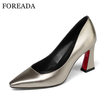 FOREADA High Heels Genuine Leather Shoes Women Pumps Sexy Party Shoes Pointed Toe Slip On Ladies Shoes Spring Strange High Heels
FOREADA High Heels Genuine Leather Shoes Women Pumps Sexy Party Shoes Pointed Toe Slip On Ladies Shoes Spring Strange High Heels