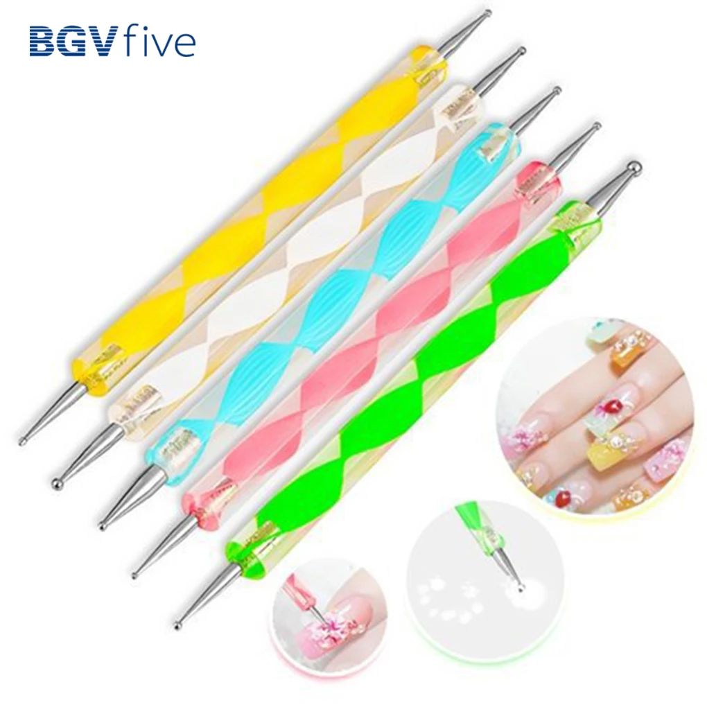 Hot Selling 5pcs/Set Nail Art Dotting Marbleizing Pen Crystal Spiral Nail Dotting Pen Manicure Tool
Hot Selling 5pcs/Set Nail Art Dotting Marbleizing Pen Crystal Spiral Nail Dotting Pen Manicure Tool