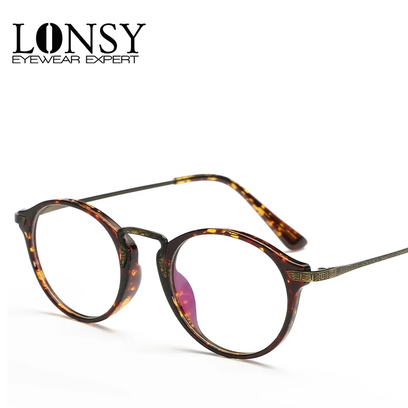 LONSY New TR90 Glasses Frame Vintage Round Optical Reading Spectacle Compute Eye Glasses Frame Brand Oculos De Grau Femininos
LONSY New TR90 Glasses Frame Vintage Round Optical Reading Spectacle Compute Eye Glasses Frame Brand Oculos De Grau Femininos