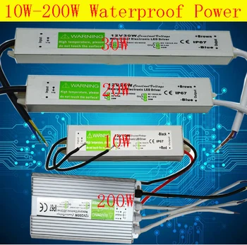 

IP67 Waterproof Power Supply Transformer Adapter LED Driver AC 100-240V To DC12V DC24V 10W 20W 30W 60W 80W 100W 120W 150W 200W