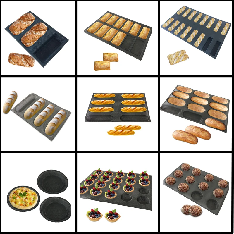 Meibum Silicone Glass Fiber Bread Mold Various Shapes Baguette Eclair Long Loaf Hamburger Mould Black Porous Non Stick Bake Tool
Meibum Silicone Glass Fiber Bread Mold Various Shapes Baguette Eclair Long Loaf Hamburger Mould Black Porous Non Stick Bake Tool