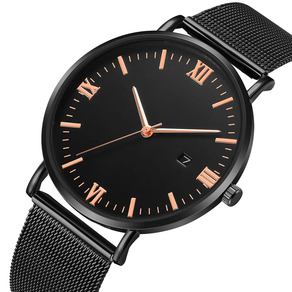 Simple Men's Watch Super Thin Gold Dial Needle Male Clock Waterproof Calendar Fashion Leisure Steel Strap Quartz Wristwatches
Simple Men's Watch Super Thin Gold Dial Needle Male Clock Waterproof Calendar Fashion Leisure Steel Strap Quartz Wristwatches