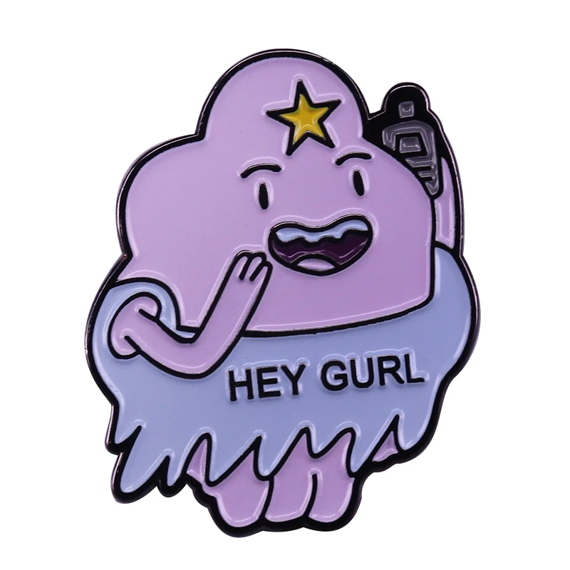 Lumpy Space Princess badge adventure time inspired brooch cute cartoon hey gurl pin fantasy addition
Lumpy Space Princess badge adventure time inspired brooch cute cartoon hey gurl pin fantasy addition