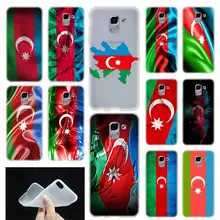 מקרה רך כיסוי TPU Coque לסמסונג גלקסי J6 J8 J3 J5 J7 J4 בתוספת 2018 2016 2017 האיחוד האירופי ראש פרו Ace דגל אזרבייג 'אן custom דגל(China)