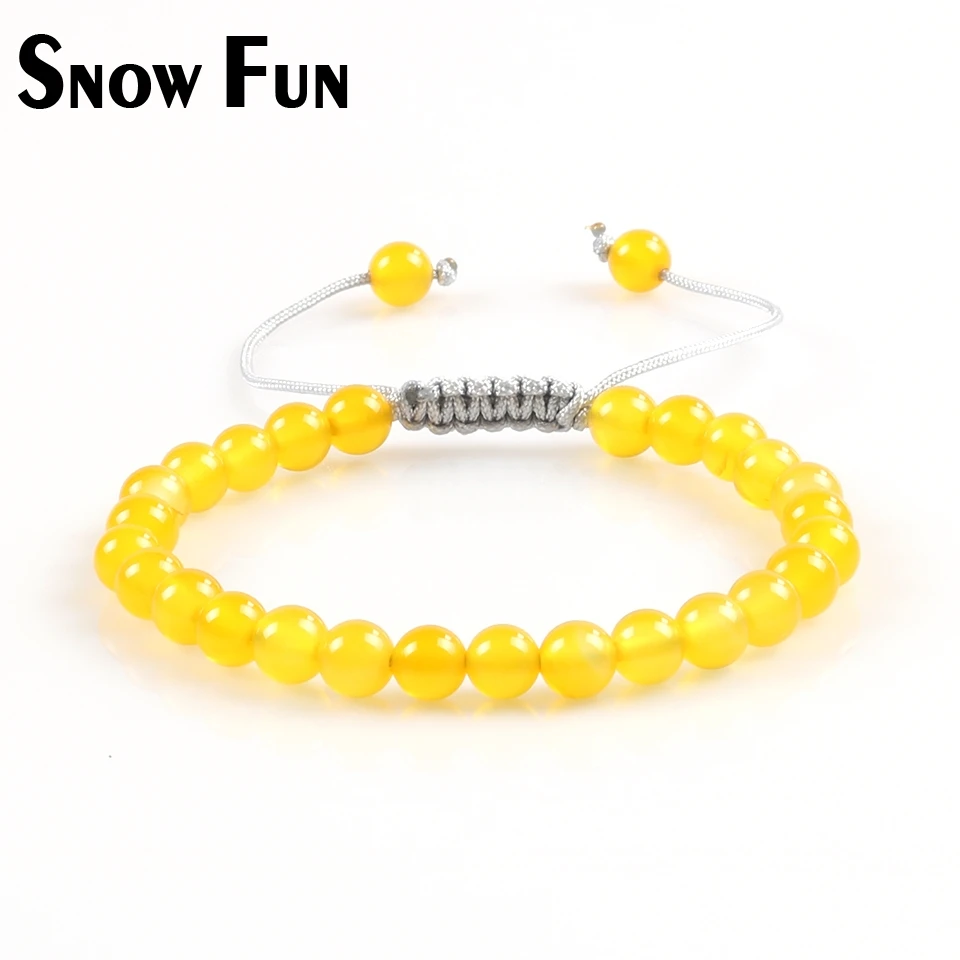 Snow Fun 6mm Yellow Chalcedony Beads Woven Rope Bracelet Women Bracelets Energy Yoga Jewelry
Snow Fun 6mm Yellow Chalcedony Beads Woven Rope Bracelet Women Bracelets Energy Yoga Jewelry