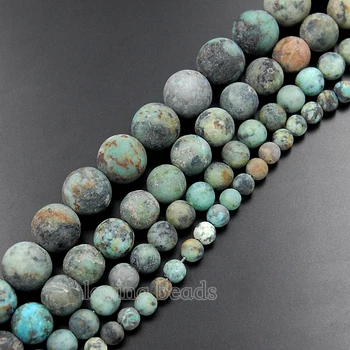 5Strands/Lot Matte Frosted Natural African Turquoise Gems Stones Round Spacer Beads 15.5" Diy 4mm 6mm 8mm 10mm
5Strands/Lot Matte Frosted Natural African Turquoise Gems Stones Round Spacer Beads 15.5" Diy 4mm 6mm 8mm 10mm
