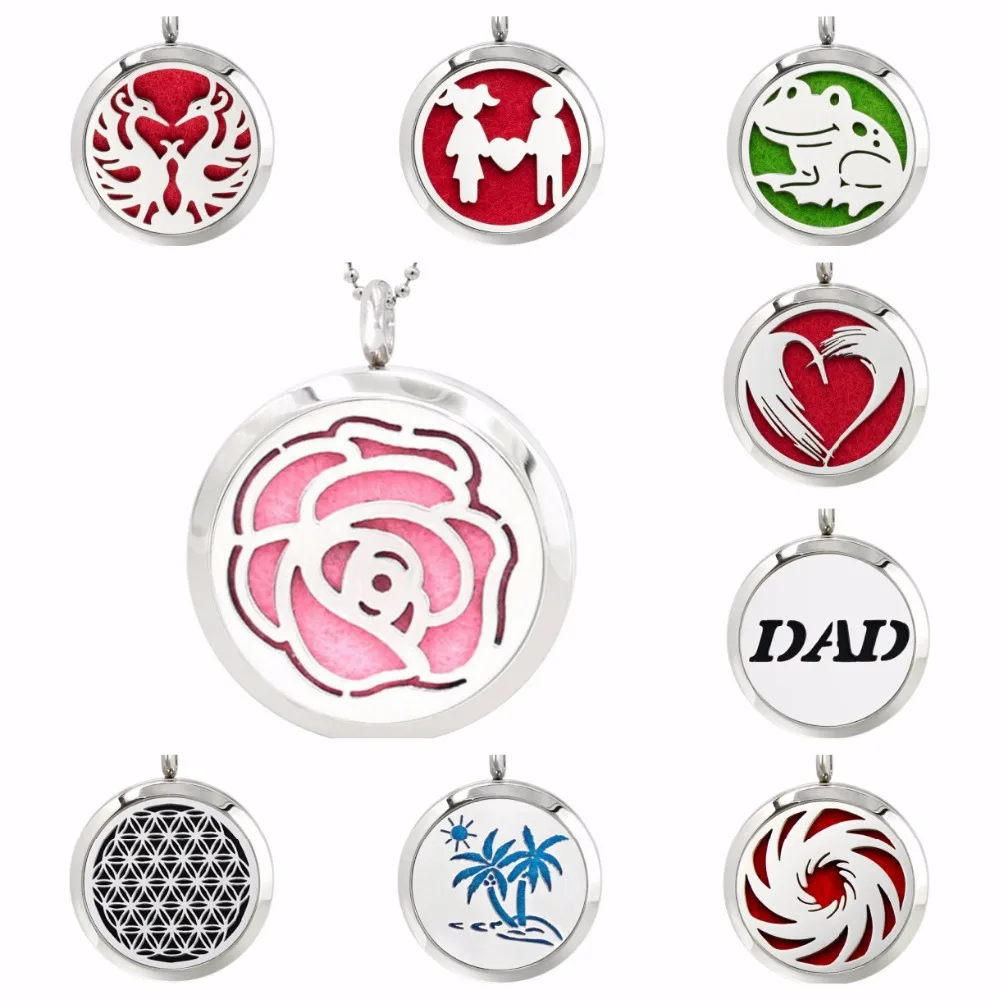 30mm Diffuser Locket Necklace Pendant Rose Flower Dog Bone Stainless Steel Aromatherapy Perfume Locket Jewelry 10pcs Pads Gifts
30mm Diffuser Locket Necklace Pendant Rose Flower Dog Bone Stainless Steel Aromatherapy Perfume Locket Jewelry 10pcs Pads Gifts