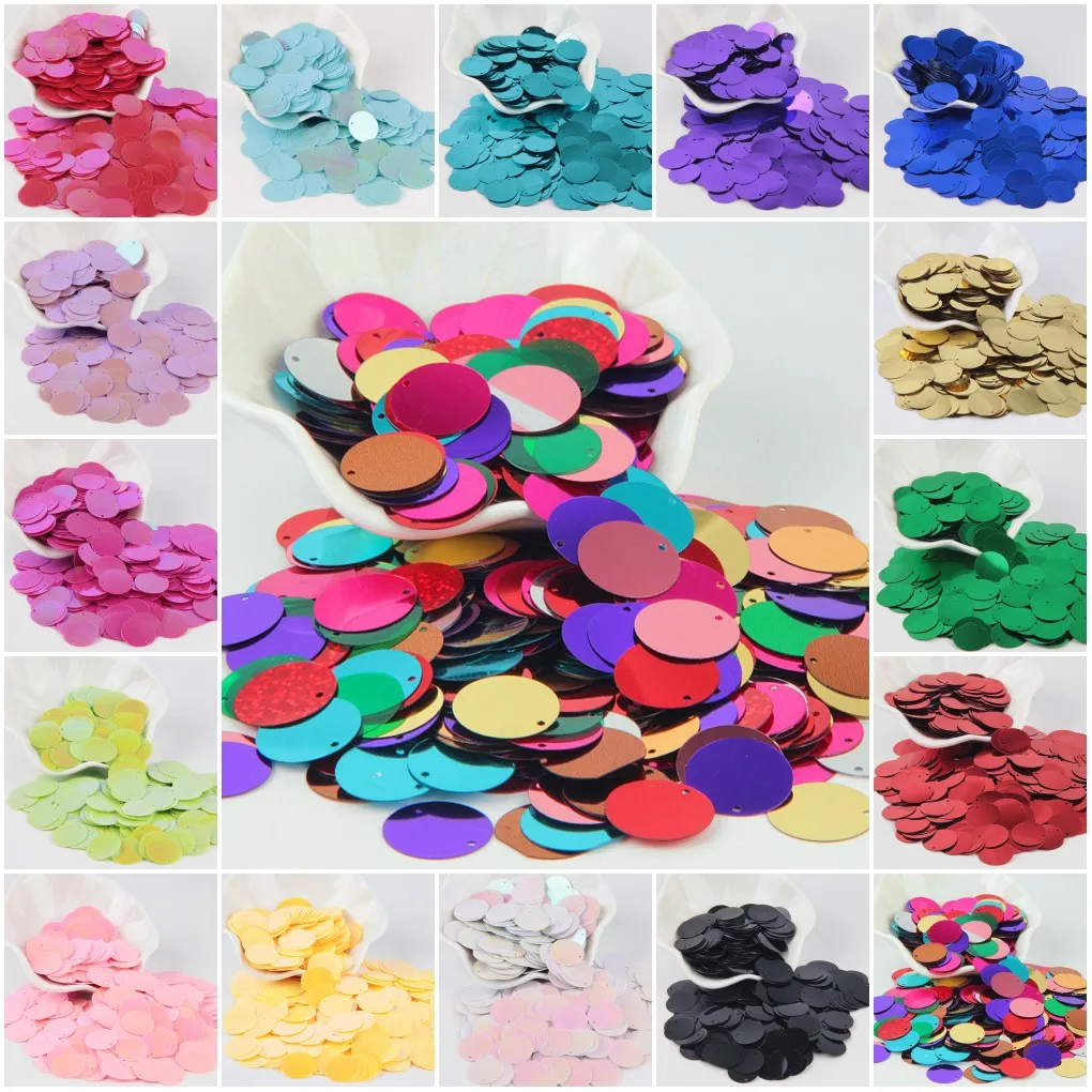Sequins 20mm Pvc Flat Large Round PVC Loose Sequins Paillette Sewing for Wedding Craft Cloth Cap Home DIY Decoration
Sequins 20mm Pvc Flat Large Round PVC Loose Sequins Paillette Sewing for Wedding Craft Cloth Cap Home DIY Decoration