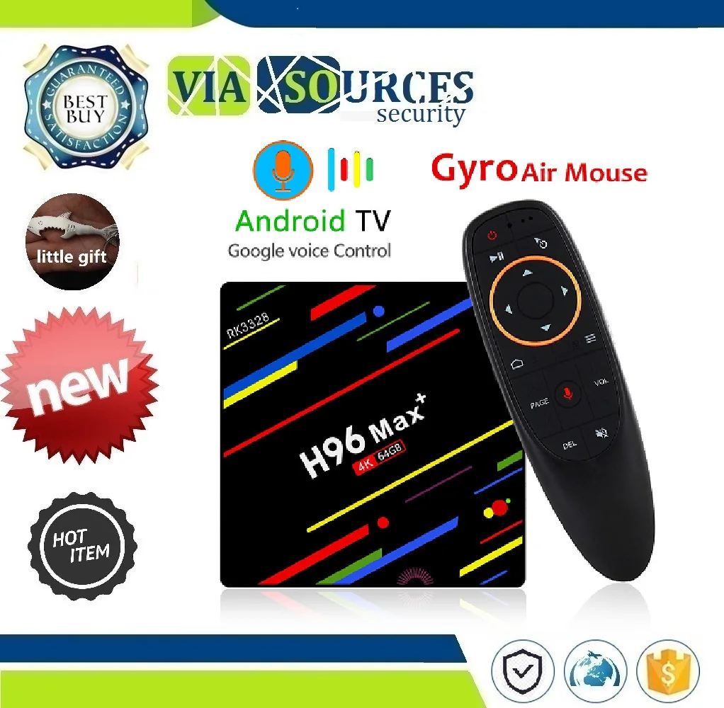 RK3328 Quad core 5G Wifi 4K H.265 Media Player H96 Pro H2 PK X96 H96 MAX Plus TV Box Android 8.1 4GB 32GB 64GB Smart Set Top Box
RK3328 Quad core 5G Wifi 4K H.265 Media Player H96 Pro H2 PK X96 H96 MAX Plus TV Box Android 8.1 4GB 32GB 64GB Smart Set Top Box