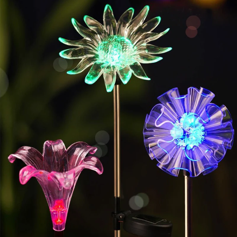 Outdoor Solar Powered LED Light Multi-color Changing Sunflower Lamp for Yard Garden Path Way Landscape Decorative Night Lamp
Outdoor Solar Powered LED Light Multi-color Changing Sunflower Lamp for Yard Garden Path Way Landscape Decorative Night Lamp