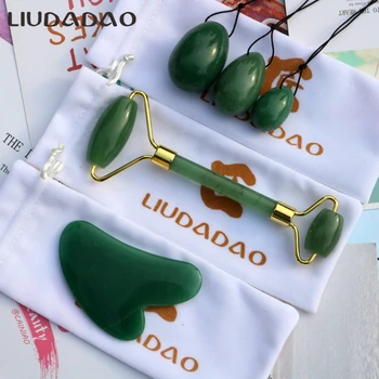Jade Rollers GUASHA Wands Set Massager Green Aventurine Beauty Health Yoni Eggs Ben Wa Ball Massage Tools Skin Care Relax Body
Jade Rollers GUASHA Wands Set Massager Green Aventurine Beauty Health Yoni Eggs Ben Wa Ball Massage Tools Skin Care Relax Body