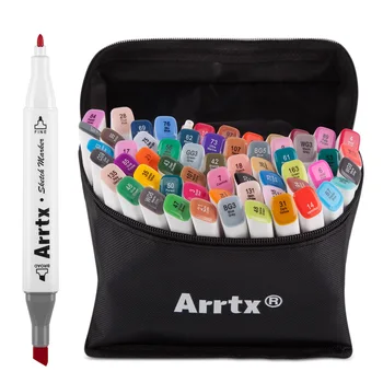 

Arrtx 40/60 Colors Art Markers Set Alcohol Based Ink Sketch Marker Pen For Artist Drawing Manga Animation Supplies