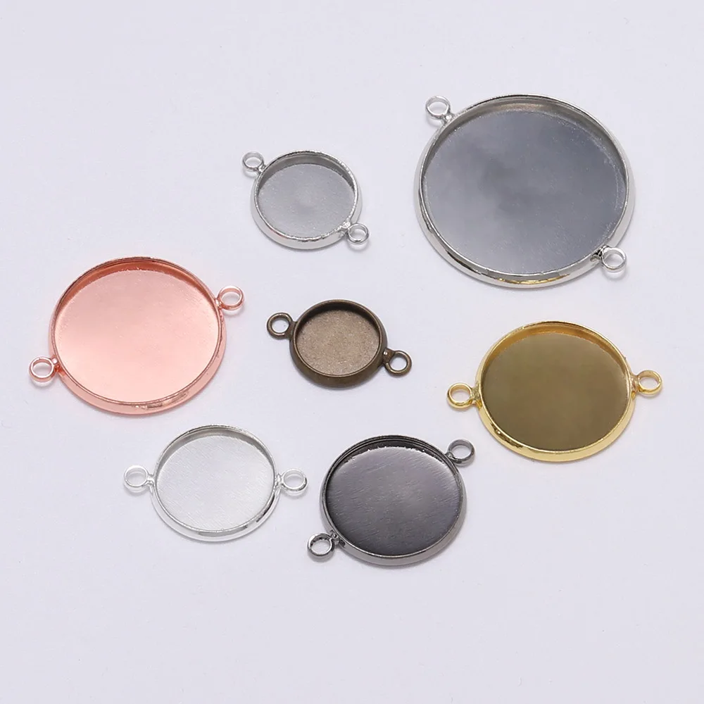 20pcs 10-25mm Cabochon Base Tray Bezels Blank Charms Bracelet Double Rings Round Pendant Setting For DIY Jewelry Making Supplies
20pcs 10-25mm Cabochon Base Tray Bezels Blank Charms Bracelet Double Rings Round Pendant Setting For DIY Jewelry Making Supplies