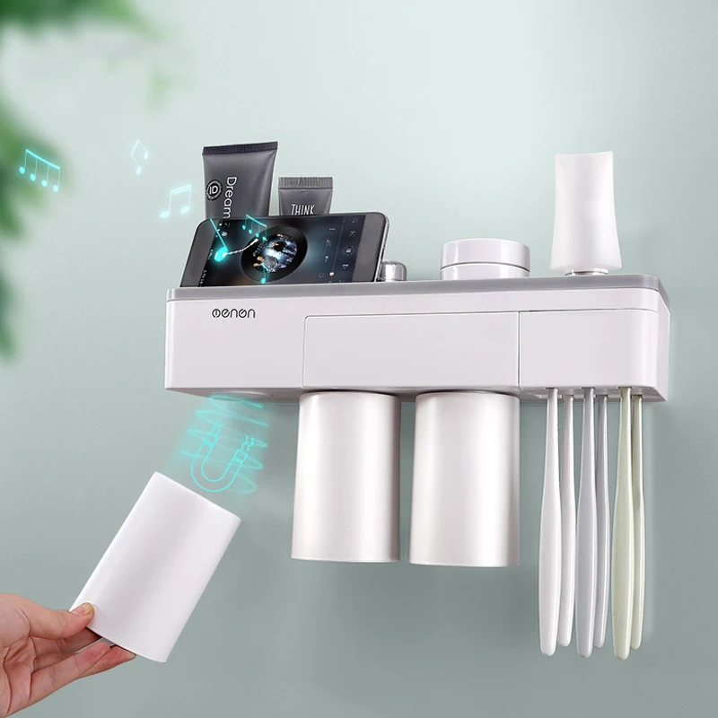 Wall Mounted Toothbrush Holder Adsorption Inverted Gargle Cup Bathroom Makeup Phone Cleanser Toothpaste Storage Rack Accessories
Wall Mounted Toothbrush Holder Adsorption Inverted Gargle Cup Bathroom Makeup Phone Cleanser Toothpaste Storage Rack Accessories