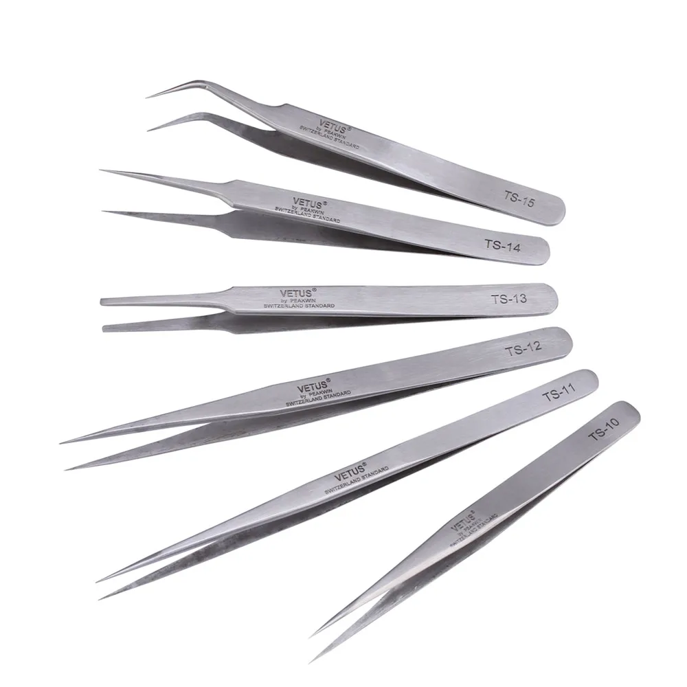 Hot Stainless Steel Precision Tweezers Pinzas Curved Straight Tip Tweezer Electronic Component Repair Rework Hand Clamping Tools
Hot Stainless Steel Precision Tweezers Pinzas Curved Straight Tip Tweezer Electronic Component Repair Rework Hand Clamping Tools