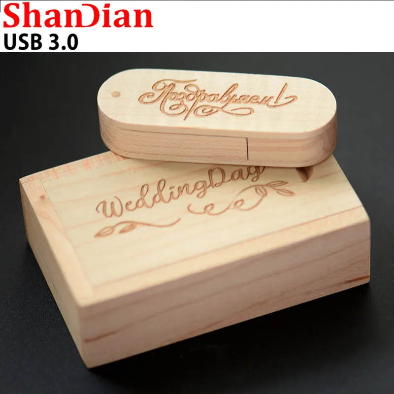 SHANDIAN (over 10 PCS free LOGO) Wooden USB3.0 + box pen drive 4GB 8GB 16G 32GB 64G USB Flash Drive photography wedding gifts
SHANDIAN (over 10 PCS free LOGO) Wooden USB3.0 + box pen drive 4GB 8GB 16G 32GB 64G USB Flash Drive photography wedding gifts