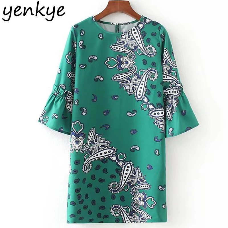 robe femme Women Printed Summer Dress O Neck Flare Sleeve Straight Shift Dress Casual MIni vestido FFWM380
robe femme Women Printed Summer Dress O Neck Flare Sleeve Straight Shift Dress Casual MIni vestido FFWM380