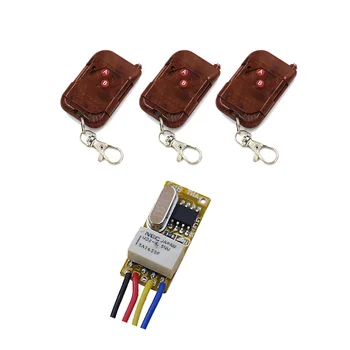 DC3.5V-12V Mini Relay Wireless Switch Remote Control Power Led Lamp Controller Receiver Peach Transmitter with 2 Buttons
DC3.5V-12V Mini Relay Wireless Switch Remote Control Power Led Lamp Controller Receiver Peach Transmitter with 2 Buttons